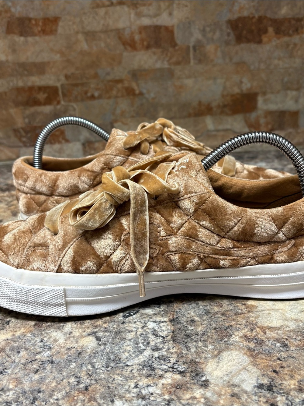 Converse One Star x Golf Le Fleur Quilted Velvet Brown Sugar - Picture 7 of 9